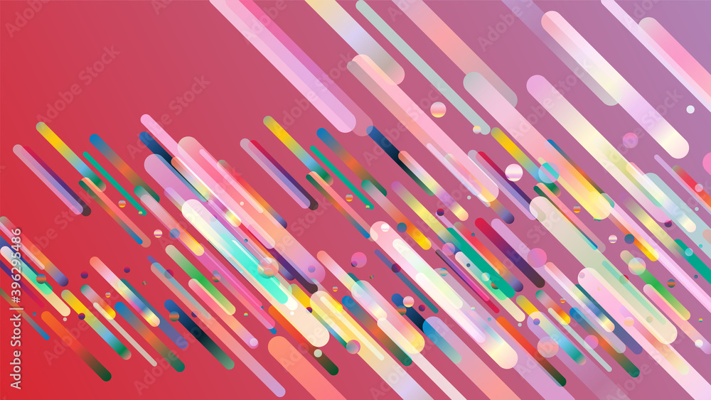 Poster abstract background of gradient stripes and circles