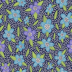 seamless pattern with flowers