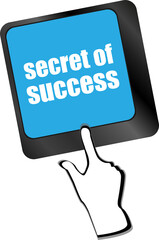 secret of success button on computer keyboard key