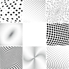 Grunge halftone dots vector texture background. Pixel