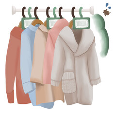 クローゼット防虫　冬服　
