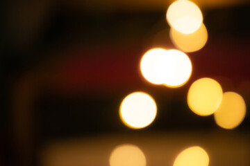 Background of gold bokeh lights