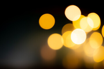 Background of gold bokeh lights