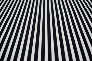 Black and white graphic striped fabric background