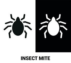 Vector image. Icon of a mite.