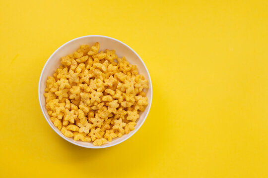 Sweet Cereals Stars In Small Bowl