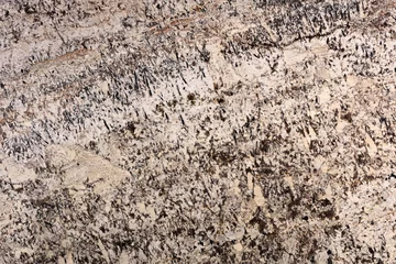 Keuken spatwand met foto Alaska wit - natuurlijke gepolijste granieten stenen plaat, textuur voor perfect interieur, achtergrond of ander ontwerpproject. © Dmytro Synelnychenko