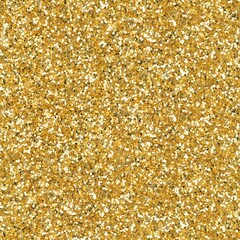 Elegant golden glitter, sparkle confetti texture. Christmas abstract background. Ideal seamless pattern.