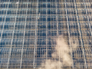 aerial view of a modern agricultural greenhouse; Westland, Netherlands