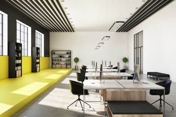 Modern coworking business interior