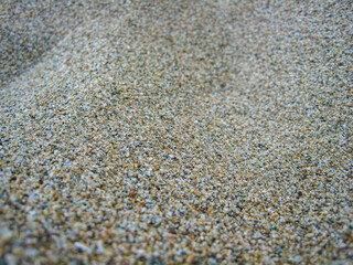 Colorful sand patterns on the beach