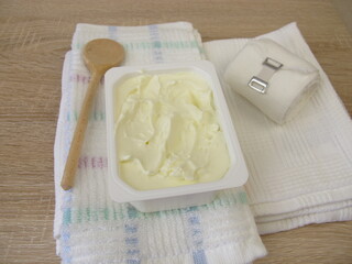 Household remedy quark compress, quark wrap