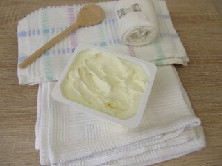 Household remedy quark compress, quark wrap