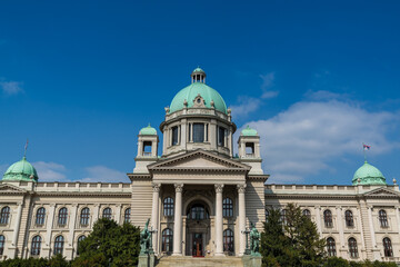 Parliament of Serbia in Belgrade, or National Assembly of Serbia