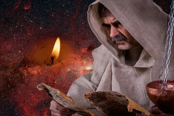The concept of knowing the eternal mystery of the universe. Elements of this image furnished by...