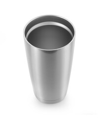 Empty hot cup isolated on white background.