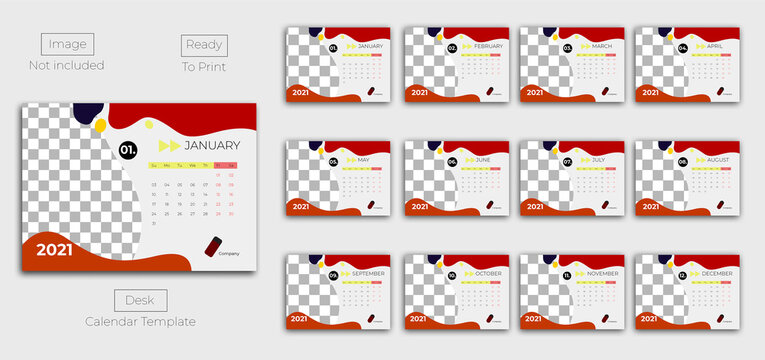 Desk Calendar 2021