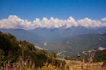 mountain village in the mountains