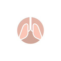 healthy lungs logo symbol icon design element