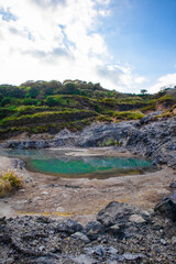 The lake of hot spring