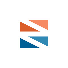 letter z square logo icon vector symbol