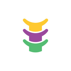 spine icon logo design element vector design