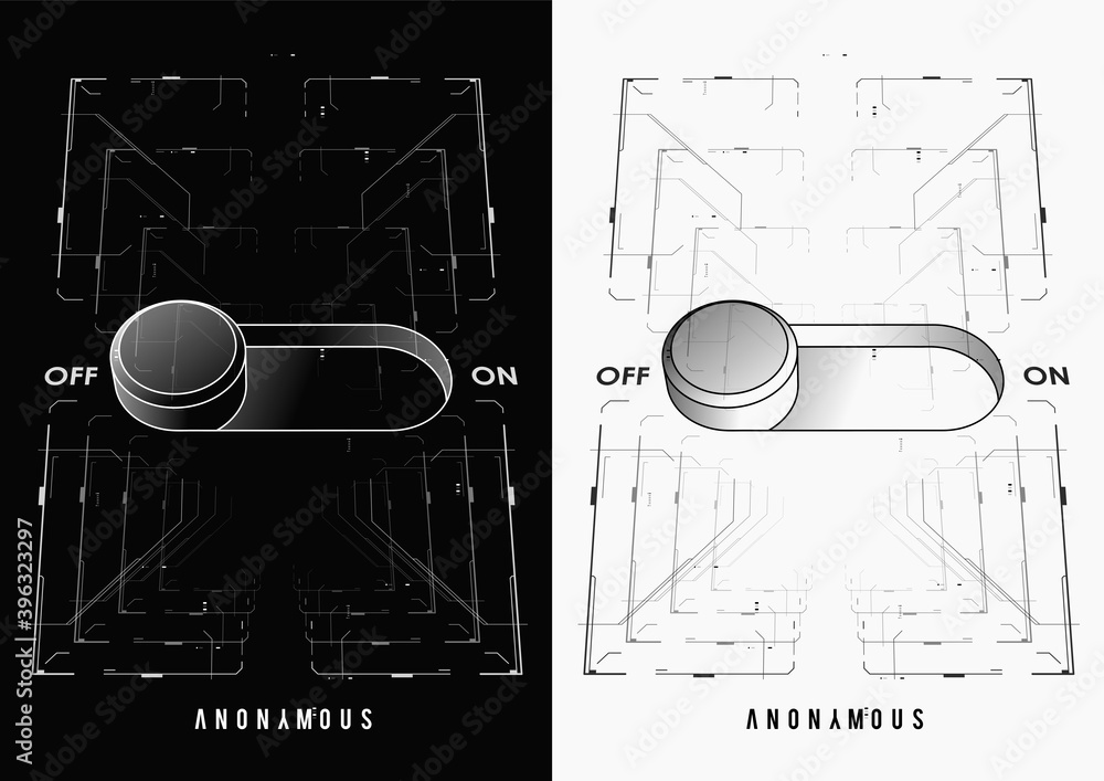 Poster cyberpunk futuristic poster. tech abstract poster template with hud elements. modern flyer for web a
