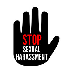 Stop sexual harassment symbol