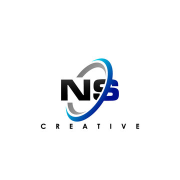 NS Letter Initial Logo Design Template Vector Illustration