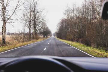 Fototapeta premium driving on the road