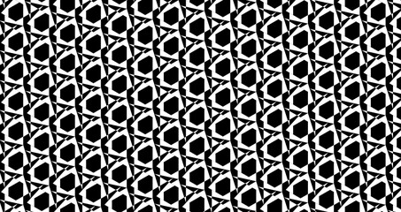 repetitive abstract geometric black and white pattern-3m1b of a three sided polygon