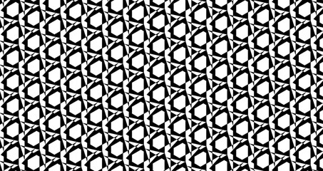 repetitive abstract geometric black and white pattern-3m1a of a three sided polygon