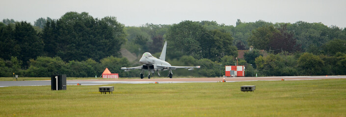 RAF Typhoon GR4, British military fighter jet, scramble RAF Coningsby Lincolnshire 