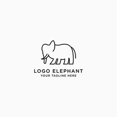cattle logo vector collection. Elephant Design - Vector