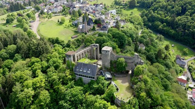 Castle ruin Hohenstein, Hesse, Germany