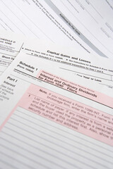 Obraz premium Tax forms