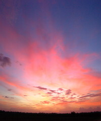 Beautiful Sunset with colourful sky