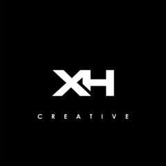 XH Letter Initial Logo Design Template Vector Illustration	
