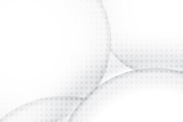 Abstract geometric white and gray color background with halftone effect. Vector, illustration.	