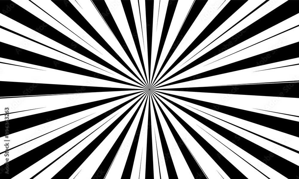 Aufkleber white abstract background with futurisctic and modern and black ray burst style speed vector design