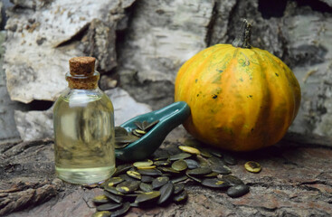 Pumpkin seed oil bio organic natural