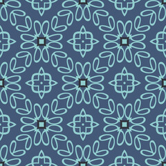 Indigo blue hand drawn seamless pattern. seamless denim pattern