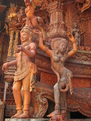 Fototapeta na wymiar Temple of truth Pattaya THAILANDE
