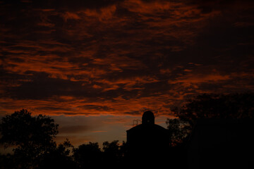 silhouette of buddha