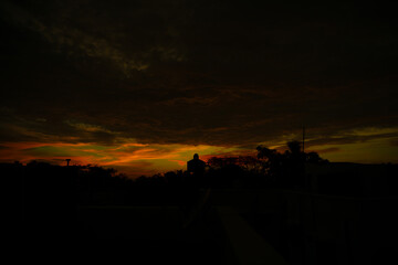 Beautiful clouds edited in lightroom with different color style