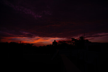 Beautiful clouds edited in lightroom with different color style