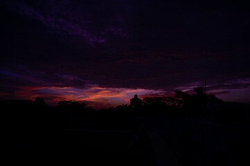 Beautiful clouds edited in lightroom with different color style