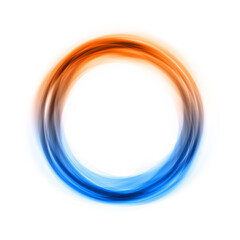 Double-coloured circle on white