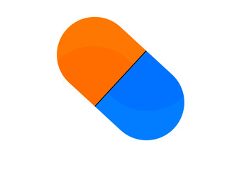 Medicine or vitamin pill or capsule