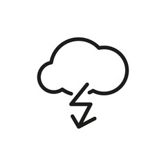 Arrow Dawn Symbol Vector Line Icon